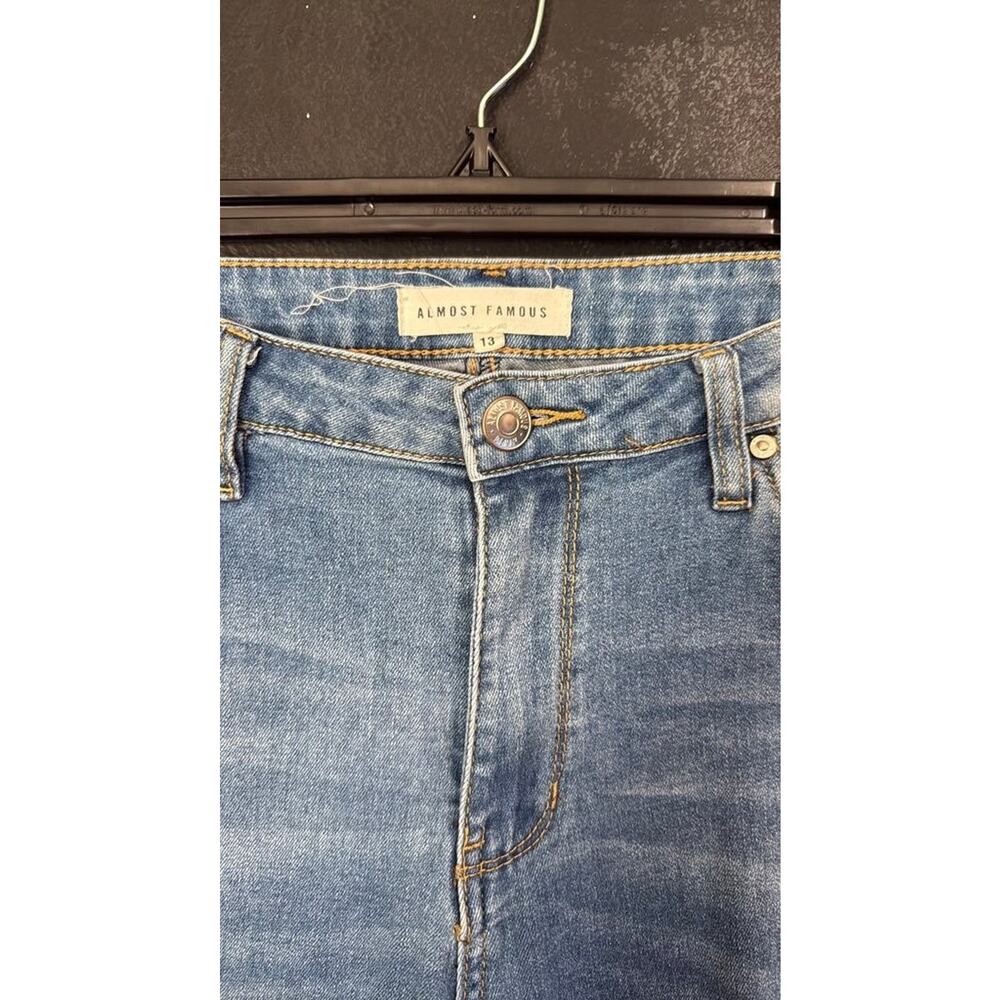 Almost Famous Distressed Flared Jeans - Picture 2 of 6